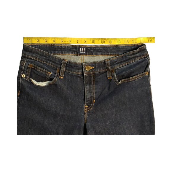 Gap Denim Legging Women's Size 30 Dark Wash Low Rise Stretch Cropped Skinny Leg - Picture 10 of 10